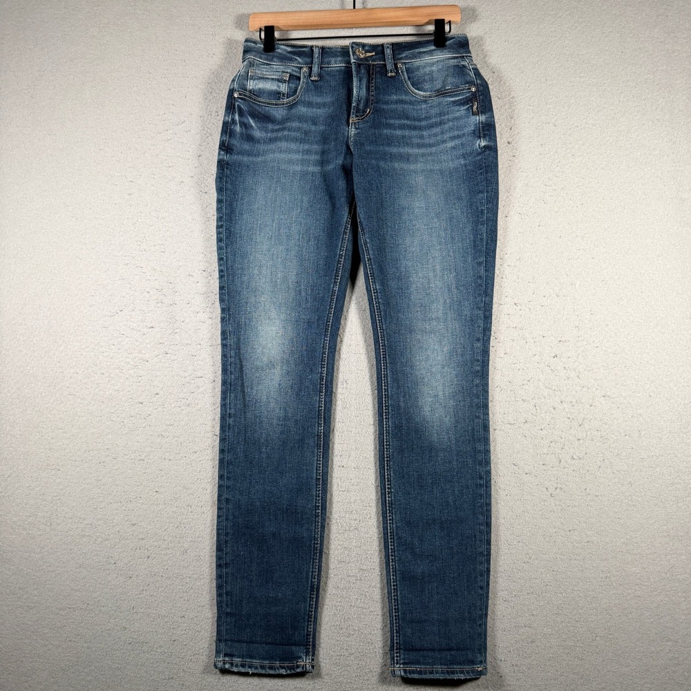 Silver Jeans Co Girlfriend Medium Wash Mid‎ Rise Slim Leg Jeans W27 L29 Mens